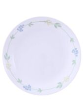 Elegant White/Multi Glass Dinner Plates Set Of 6 for Your Dining Pleasure: 26Cm