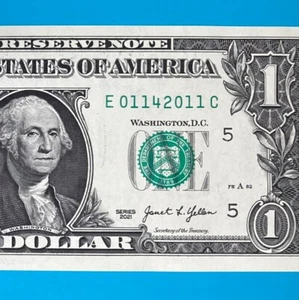January 14, 2011 (E 01142011 C) BIRTHDAY Note $1 One Dollar Bill *UNC* - Picture 1 of 4