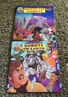 Gobots Golden Super Adventure Books (War Of The Gobots)(Gobots On Earth)Lot Of 2