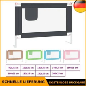 Kleinkind Bettschutzgitter Stoff Kinder Baby Bettgitter mehrere Auswahl vidaXL - Bild 1 von 85