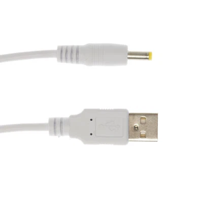Cavo Alimentazione Caricabatterie USB Bianco 2m per Agfaphoto AF5089PS Cornice Foto Digitale
