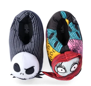 Nightmare Before Christmas Slippers Plush Boys Girls 11 12 13 1 2 3 4 5 Kid Size - Picture 1 of 6