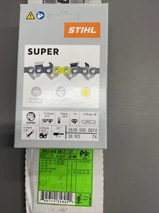Stihl OEM 18" Guide Bar .325" .063" 74DL 3003-008-6817 26RM Chain - Picture 1 of 3
