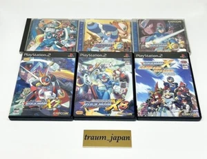 Lot 6 Rockman X4 X5 X6 X7 X8 & command mission PS1 PS2 set Mega Man Tested Game - Picture 1 of 2