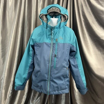 L.L. Chaqueta Forrada de Vellón Bean Niños Med (5-6) Azul Cremallera Completa Exterior Con Capucha Otoño Foto 1 de 4