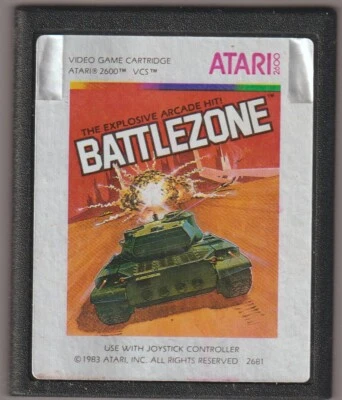 Battlezone Atari 2600, 2681 - 1983 Cartridge Only - Image 1 of 4