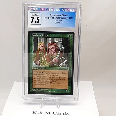 MTG - Ice Age - Fyndhorn Elves - Graded - CGC 7.5 - Image 1 of 4
