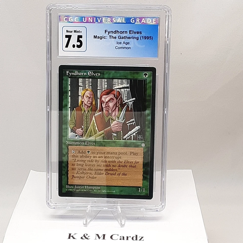 MTG - Ice Age - Fyndhorn Elves - Graded - CGC 7.5 - Image 1 of 4