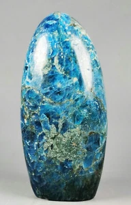 Natural Blue Apatite Standup Quartz Crystal Mineral Healing - Picture 1 of 12
