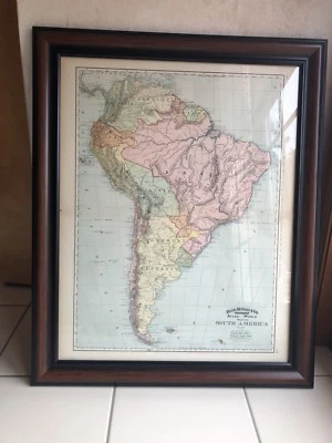 Карта Южной Америки Rand Mcnally & Company 1897 - Изображение 1 из 3