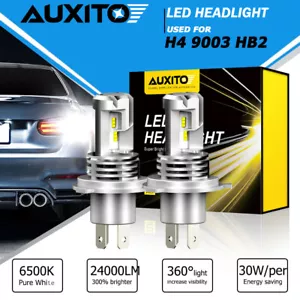 2x H4 9003 HB2 Super Brillante ZES LED Kit Bombilla de Haz Alto Bajo Blanco 6500K - Imagen 1 de 12