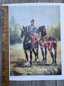 The Groom W Two Horses Toulouse-Lautrec Arte Cartel de Pared Impreso - Imagen 1 de 1