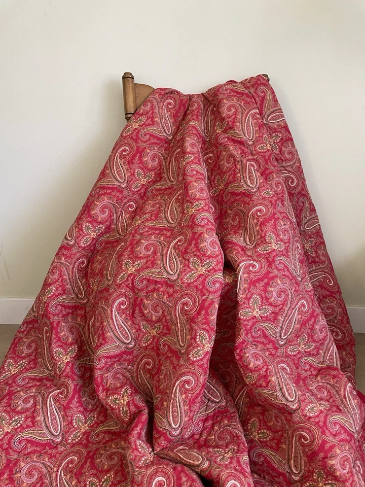 Cubrecama edredón Pottery Barn Queen rojo cachemir  Foto 1 de 4