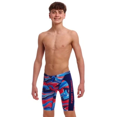 Funky Trunks Boys Wave Craze Eco Training Jammer Swimwear, Boys Swimsuit - Bild 1 von 4