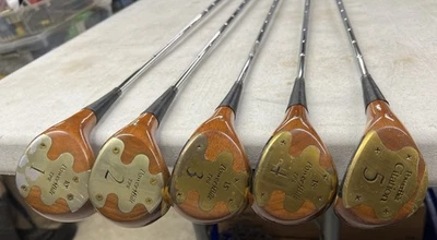 Vtg Power Bilt TPS Golf Club Set 1/2/3/4/5 Woods RH Shaft - Image 1 of 4