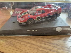 Raro Ninco FERRARI F50 ROJO/NEGRO #5 50217 RANURA 1:32 NUEVO STOCK ANTIGUO EN CAJA - Imagen 1 de 15