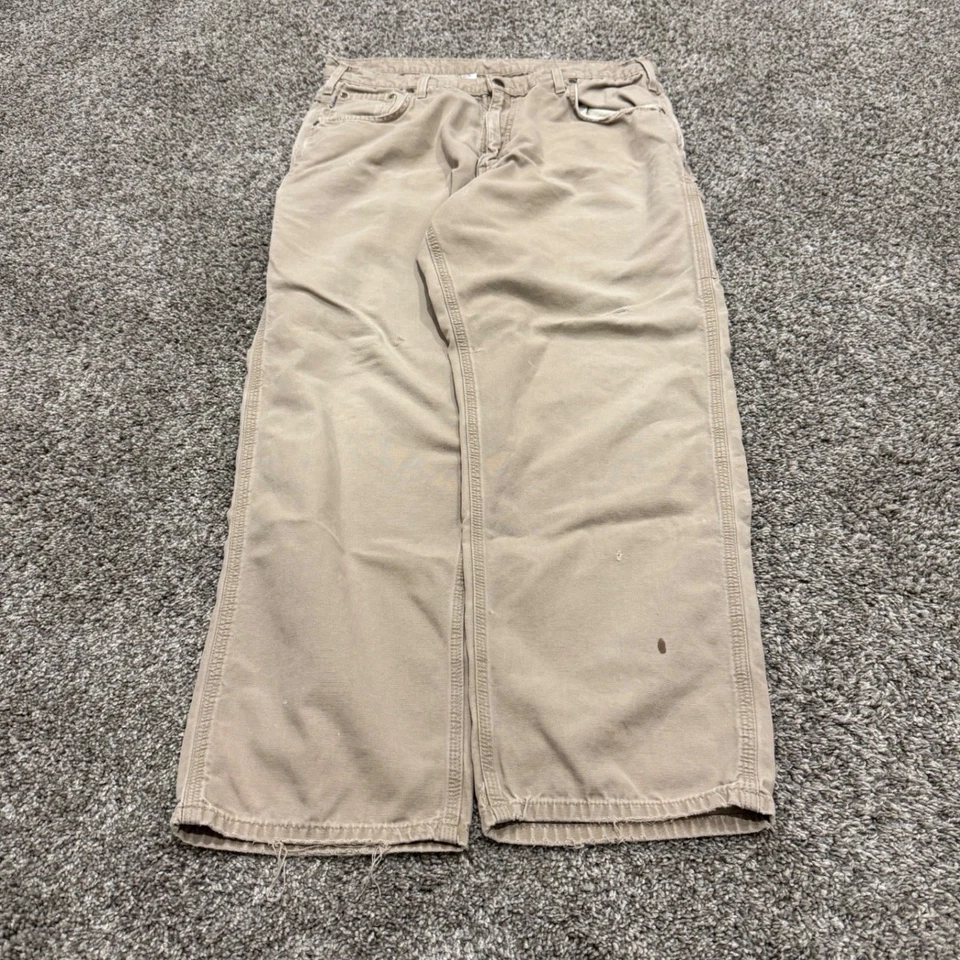 Pantalones de carpintero vintage holgados Carhartt B188 calce suelto ropa de trabajo algodón para hombre 34x30 Foto 1 de 4
