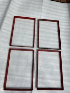 K2 Red Telephone Box 4 X Metal Window Frames - Picture 1 of 6