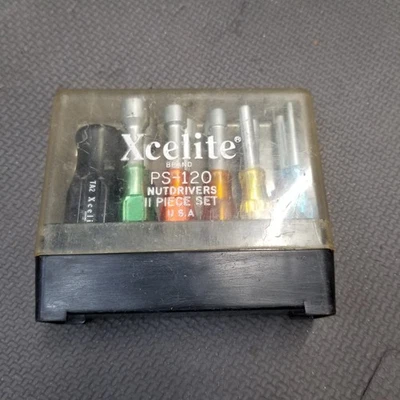 Xcelite PS-120 Nutdriver 11 Piece Set w/ TA2 Torque Amplifier ~ USA - Image 1 of 4