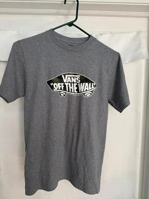 Vans Original Off the Wall Logo Grey T Shirt Men's MEDIUM - Image 1 of 3