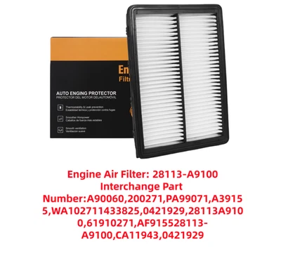 Filtro de aire premium del motor para Kia Sorento 2016-2020 2,0 L 2,4 L 3,3 L A90060 Foto 1 de 4