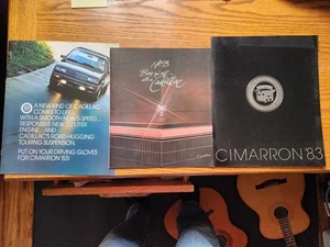 1983 Cadillac Cimarron Dealership Sales Brochure Literature. Set Of 3 - Bild 1 von 2
