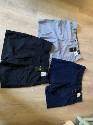 Pantalones Cortos Lee Golf Series NUEVO Para Hombre Ajuste 8" Entrepierna. Lote de 3. Gris marino negro Foto 1 de 4