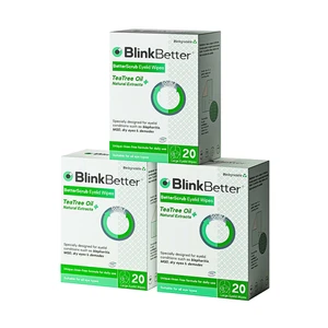 BlinkBetter Tea Tree Oil Eyelid Wipes - 60 x Natural Blepharitis, MGD & Dry Eye - Picture 1 of 7