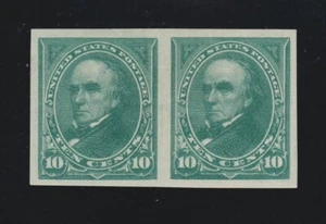 US 273P5 10c Webster Plate Proof on Stamp Paper VF-XF OG LH SCV $325 - Picture 1 of 2