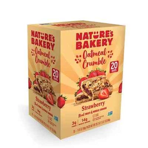Nature's Bakery Oatmeal Crumble Strawberry, 2 oz., 20 ct. - Picture 1 of 4