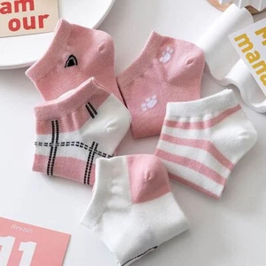 Comfortable Women Socks Sweat Absorption Low Cuff Sock Spring Summer - Picture 1 of 10
