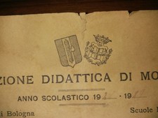 CERTIFICATO DI STUDIO ELEMENTARE 1928-29 FASCIO LITTORIO