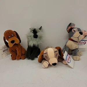 Disney Store Parks Lady and The Tramp - Jock - Mini Sitzsack Plüsch 9 Zoll - 4 Stück - Bild 1 von 7