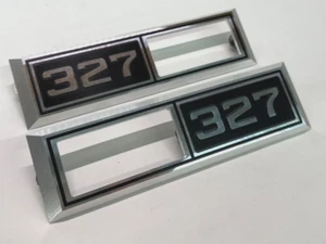 1968 Chevelle Impala Nova '327' Emblem Marker Light Bezel Front Fender Billet - Picture 1 of 15
