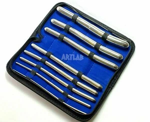 New Premium Hegar Dilator Set Uterine Urethral Diagnostic Surgical Sounds 8Pcs - Picture 1 of 6