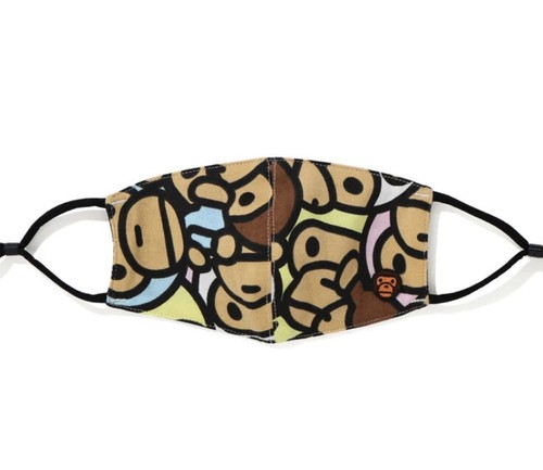 A BATHING APE (BAPE) AUTENTICA UNA SCIMMIA DA BAGNO BAPE ALL BABY MILO MULTI MASCHERA NUOVA BAMBINO