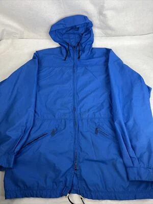 Chaqueta cortavientos vintage Kelty de gran tamaño talla XL azul lluvia nailon Foto 1 de 4