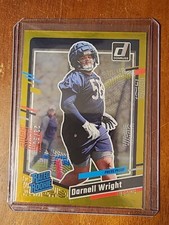 2023 Donruss Darnell Wright RC /50 Gold Rated Rookie Press Proof Bears SP