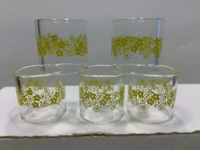 Set of 5 Corning Corelle Spring Blossom Glass Napkin Rings - Image 1 of 4
