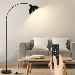 Arc Floor Lamps for Living Room, Modern Tall Standing Lamp Remote Control,Steple - Picture 1 of 7