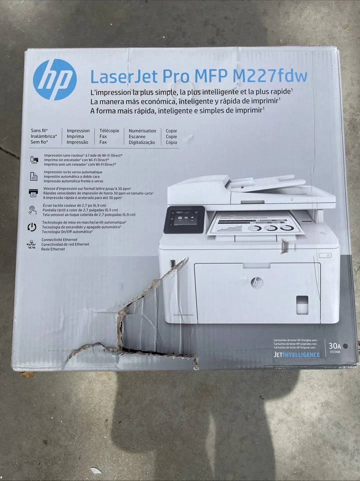 New Sealed HP LaserJet Pro M130fw Monochrome Laser Printer - Image 1 of 4