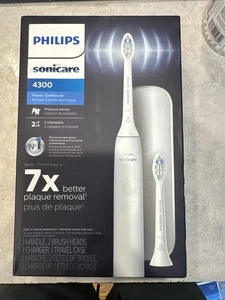 Philips Sonicare 4300 Cepillo de dientes eléctrico con sensor de presión HX3684/23 blanco NUEVO - Imagen 1 de 5
