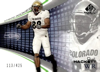 2004 SP Game Used #173 D.J. Hackett #/425 Rookie RC - Image 1 of 2