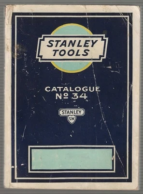 1929 Stanley Tools Catalogue No. 34 Softcover Illustrated w/Prices VG+ - Image 1 of 4