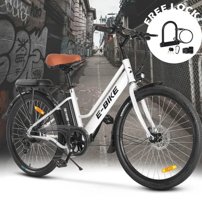 Bicicleta de montaña eléctrica de 26"" Ebike 500 W Peak Motor bicicleta 40 millas 19 mph 36 V Foto 1 de 4