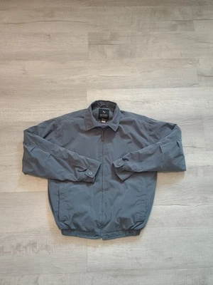 Vtg Bomber Jacket Gray Small Full Zip Mens Sigma Sportswear Poly Nylon - Image 1 of 4