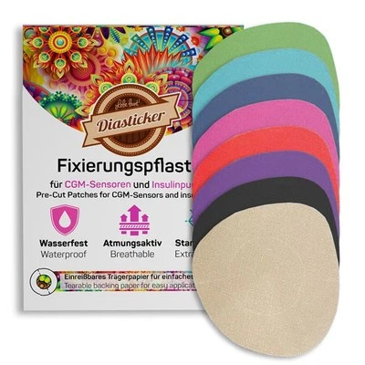 DIASTICKER GMBH & CO. KG Overpatch Fixierpflaster (7 cm) - verschiedene Farben | Diasticker® | Diastic...