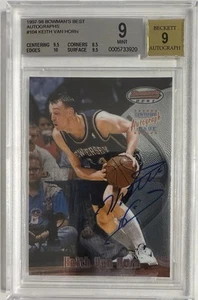 Autógrafos certificados Bowman's Best Keith Van Horn #104 1997-98 (AU, RC) BGS 9/9 - Imagen 1 de 2