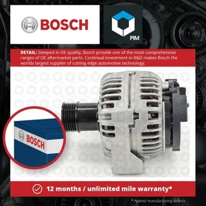 Alternator 1986A01160 Bosch 12770124 E814V75140A Genuine Top Quality Guaranteed - Picture 1 of 5