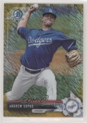 2017 Bowman Chrome Prospects Gold Shimmer Refractor /50 Andrew Sopko #BCP83 - Image 1 of 2